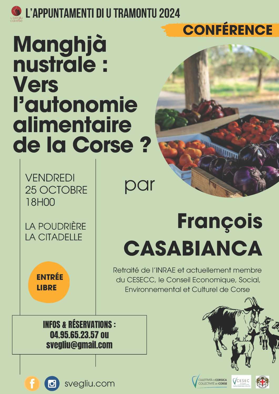 François CASABIANCA, Manghjà nustrale : Vers l’autonomie alimentaire de la Corse ? 